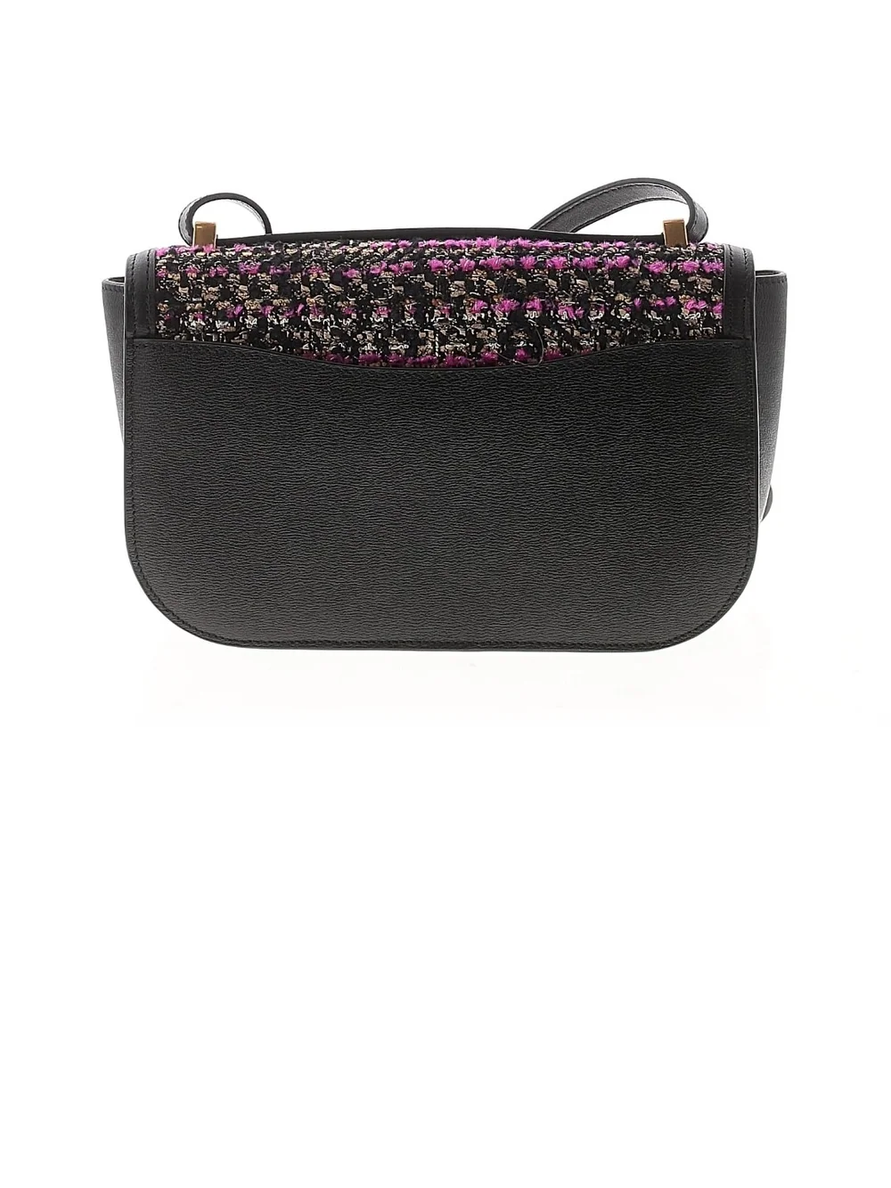 kate spade Black and Pink Tweed Leather-Trim Crossbody Bag